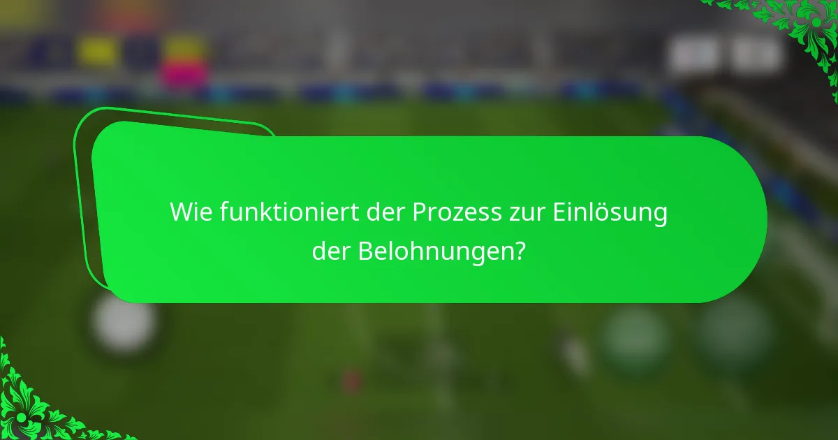 Wie funktioniert der Prozess zur Einlösung der Belohnungen?